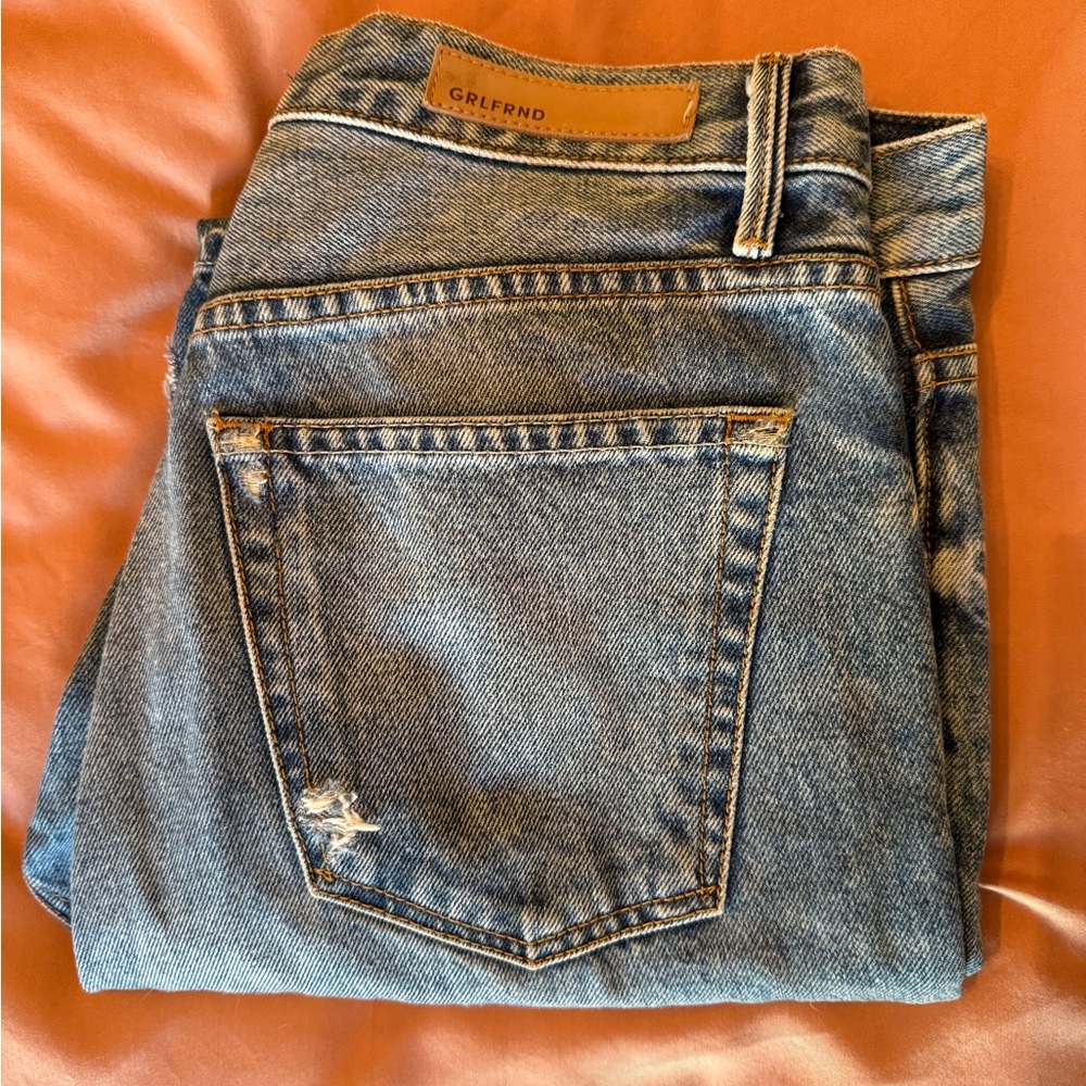 GRLFRND Classic Blue Straight Jeans